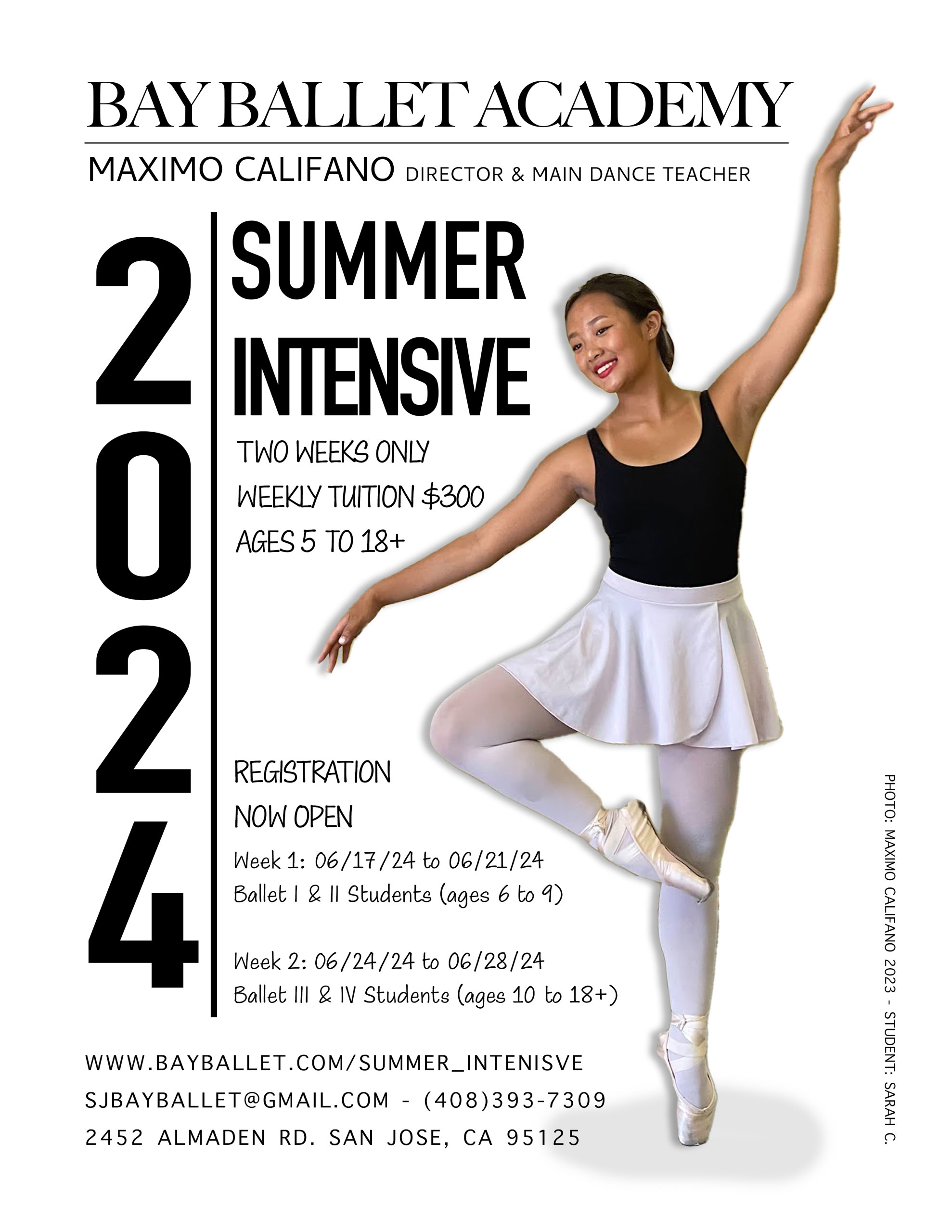 Ballet Summer Intensive Bay Ballet Academy